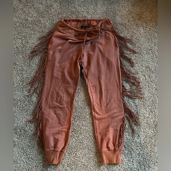 Kittenish Pants Jumpsuits Kittenish Fringe Jogger Poshmark